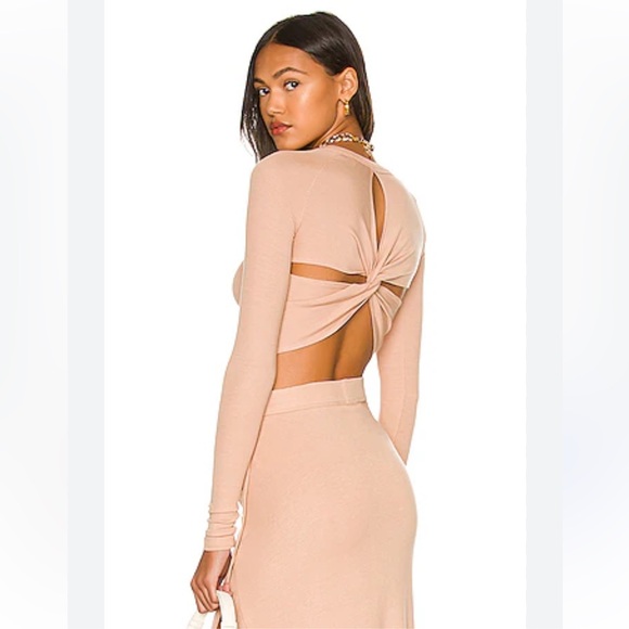 NEW WITH TAGS ALIX NYC COLES LONG SLEEVE CROP TOP WITH CUT-OUTS - Picture 7 of 7